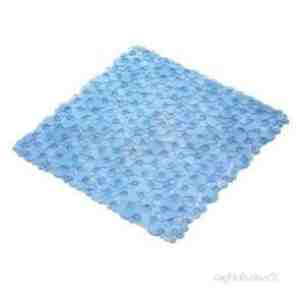 Croydex Bathroom Accessories -  Croydex Bubbles Blue Pvc Shower Mat