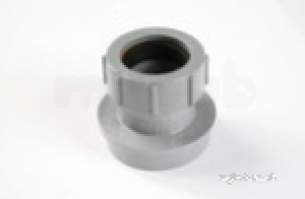 Polypipe Soil -  50mm Straight Adaptor Solvent Sn65