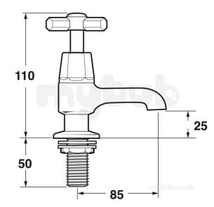 Deva Brassware -  Asn01/501 Artesian Gold Basin Taps