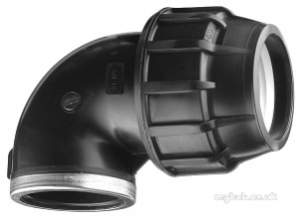 Astore Compression Fittings 90mm and Above -  Astore Avf Mdpe 518 Fi Elbow 90x3