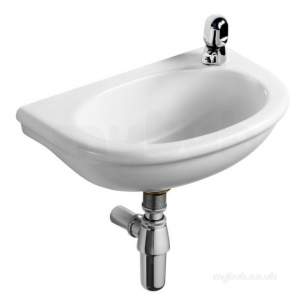 Armitage Sandringham Select -  Armitage Shanks S271701 White Sandringham 350mm Handrinse Basin 1 Right Taphole No Overflow