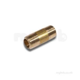 Brass Bushes Sockets and Plugs -  Brass Barrel Nipple 1/4