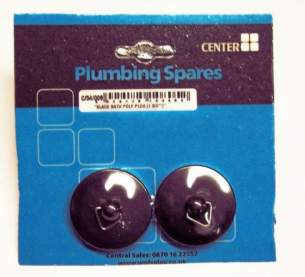 Cb Blister Packs -  Center Brand Udc/54/008 Black Bath Stopper Plug Pair