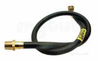 Domestic Cooker Hoses and Connections -  3ft X 3-8inch Micro Bayonet Gas Cooker Hose