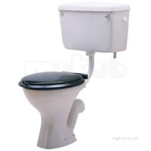 Twyfords Commercial Sanitaryware -  Classic Low Level Cistern Bs Cp Lever Including Cover Clip C/w Clip Cc2648wh