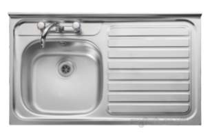 Rangemaster Sinks -  Contract Lc106r 1000 X 600 Right Hand Rl/front Ss