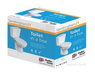 Sandringham 21 Sanitaryware -  Armitage Shanks Sandringham 21 S0499 Wc Boxed Pack White