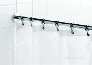 Croydex Shower Curtains and Rails -  Croydex Gp85108 Special Dimension Curtn