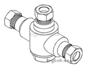 Rada And Meynell Commercial Showers -  Rada 407.07 222-t3-dk 3/4 Inch Bath Mixer Valve