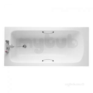 Sandringham 21 Acrylic Baths and Panels -  Armitage Shanks Sandringham 21 E0286 1500 Bath Plus Grips And Trd Wh