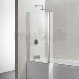 Ideal Standard Concept Acrylics -  Ideal Standard Concept Space Bath Screen Brt/sil Clear