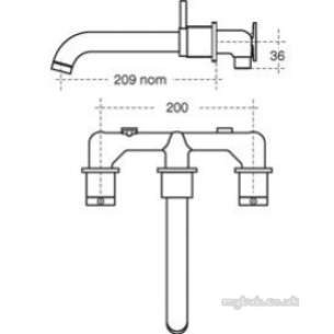 Ideal Standard Sottini Brassware -  Ideal Standard Alchemy E1961 W/mtd Lever Basin Mixer Cp
