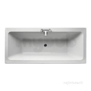 Ideal Standard Tempo Bathing -  Ideal Standard Tempo E2584 Cube 180x80 Ifp Plus No Tap Holes Duo Bath