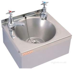 Sissons Stainless Steel Products -  D20161n 305x270mm Wall Basin And Supprt Ss