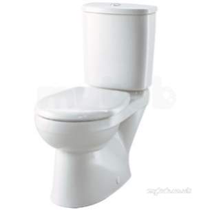 Twyford Mid Market Ware -  Galerie Close Coupled Toilet Set Flushwise 4/2.6l Toilet Pan Cistern And Seat Geco42wh