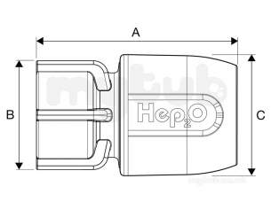 Hep2O Underfloor Heating Pipe and Fittings -  Hep2o Hd26 Hand Titan Tap Conn 15x3/4
