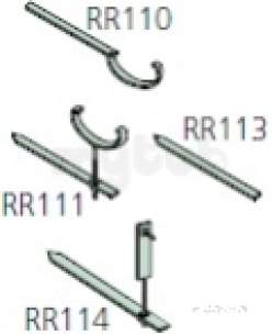 Polypipe Standard sovereign Rainwater -  112mm Rise And Fall Bracket Metal Rr111