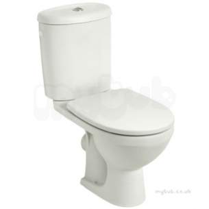 Twyford Mid Market Ware -  Refresh Close Coupled Toilet Pan Bo Re1145wh