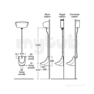 Armitage Sandringham Select -  Armitage Shanks Sandringham S6265 Back Inlet Spreader Cp