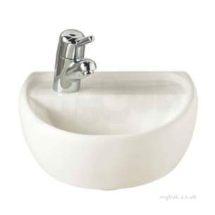 Twyfords Commercial Sanitaryware -  Sola Medical Washbasin 400x345 1 Tap Left Hand Sa4156wh