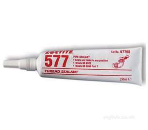 Adhesives and Lubricants -  Loctite 577 Pipe Thread Sealant 50ml
