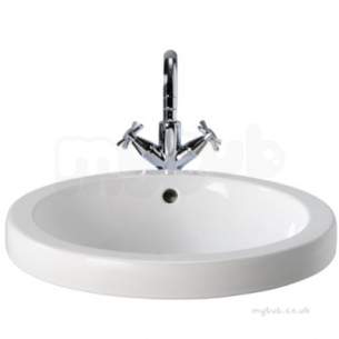 Twyford Visit Sanitaryware -  Visit Round Countertop 460 0 Tap Gt4510wh