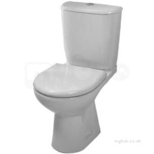 Twyford Visit Sanitaryware -  Visit Close Coupled Cistern 6/4l. Push Button Gt2611wh