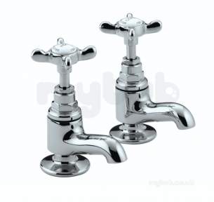 Bristan Brassware -  1901 Vanity Basin Pillar Taps Chrome