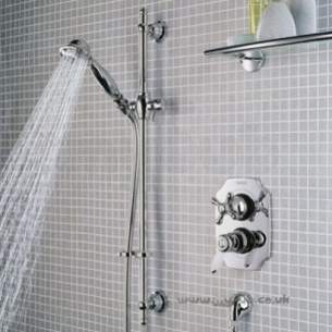 Bristan Accessories -  Fairfax Conc Thermo Shower Adj Riser Cp