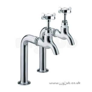 Bristan Brassware -  Bristan 1901 Bib Taps Pair Chrome Plated N Bib C