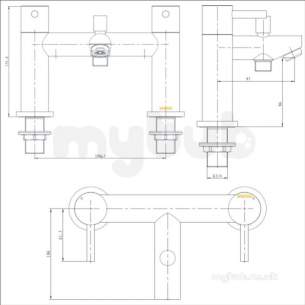 Bristan Brassware -  Bristan Blitz Bath/shower Mixer Cp