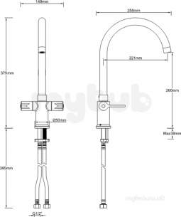 Bristan Brassware -  Bristan Dul Ef Sink Chrome Dul Snk Ef C