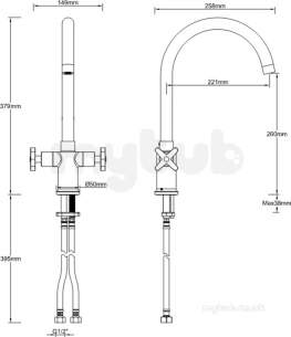 Bristan Brassware -  Bristan Dux Ef Sink Chrome Dux Snk Ef C