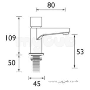 Bristan Brassware -  Bristan Design Utility Selfclosng Tap Cp