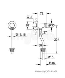 Grohe Commercial Products -  Grohe 37029 Press Urinal Flush Valve 37029000