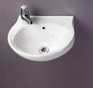 Akw Level Access Showering -  Akw Finger Rinse Wash Basin 2 Tap Hole