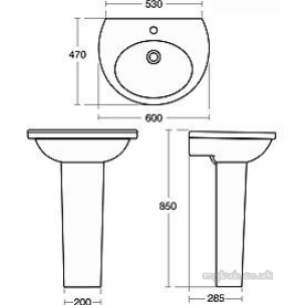 Ideal Standard Sottini Ware -  Ideal Standard Alchemy E9846 Pedestal White
