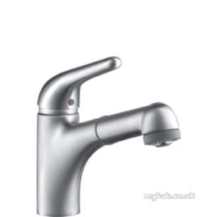 Hansgrohe Axor Products -  Axor Steel Sink Mixer Handspray 35807800