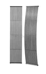 Stelrad Design Decorative Radiators -  Arc Radiator 1800 X 380 Metallic Grey