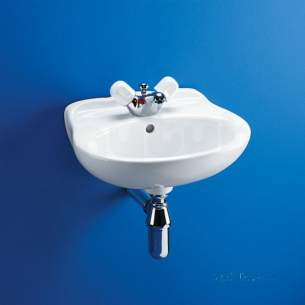 Armitage Sandringham Select -  Armitage Shanks Sandringham Classic S2735 430mm Two Tap Holes Basin Wh