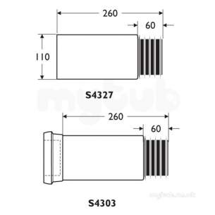 Armitage Shanks Commercial Sanitaryware -  Armitage Shanks Contour 21 Outlet Connector Kit