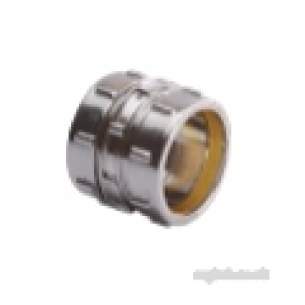 Ibp Conex Compression Fittings -  Conex 301cp Chrome Plated 15mm Str Coupling