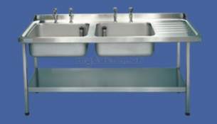 Sissons Stainless Steel Products -  E20626r 1800 X 700 Dbsd Right Hand Catering Sink Ss