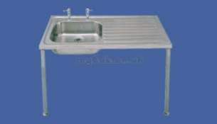 Sissons Hospital Sink 1800 X 600 Right Hand Drain