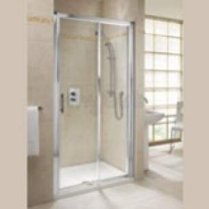 Twyford Geo6 and Hydr8 Enclosures -  Geo6 1000mm Sliding Door Silver G66500cp