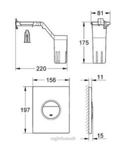 Grohe Commercial Products -  Grohe Nova Cosmopolitan Fresh Trim Set 38799000