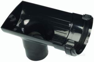 Hunter Plastics Above Ground -  Half Rd 112mm Stopend Outlet R12-w