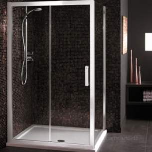 Trevi Shower Enclosures -  Ideal Standard Synergy L6296 Slider Door 1200mm Sil Clr