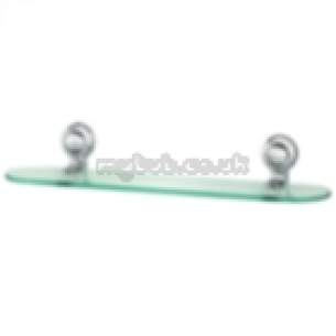 Triton Metlex Bathroom Accessories -  Triton Athens C905 Glass Shelf Cp