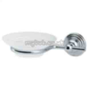 Triton Metlex Bathroom Accessories -  Eden Aed004cp Glass Soap Dish And Holder